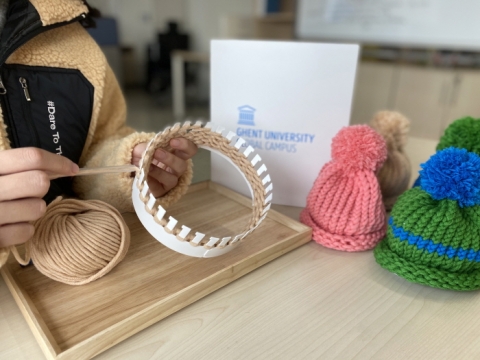 겐트대 글로벌캠퍼스, 사회공헌 활동 이어가...'신생아 모자' 제작