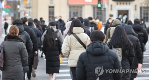 찬공기 유입되며 강추위, 저녁 곳곳에 눈발