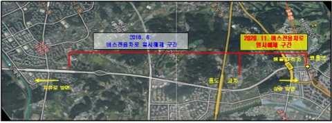 고양시, 권율대로 중앙버스전용차로 추가해제