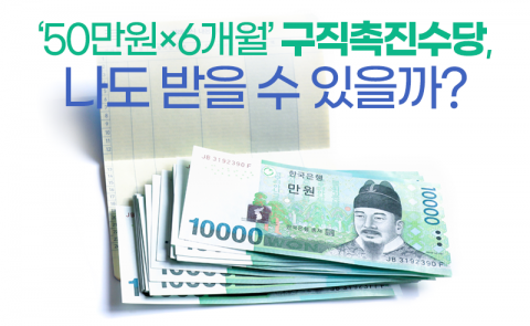 ‘50만원×6개월’ 구직촉진수당, 나도 받을 수 있을까?