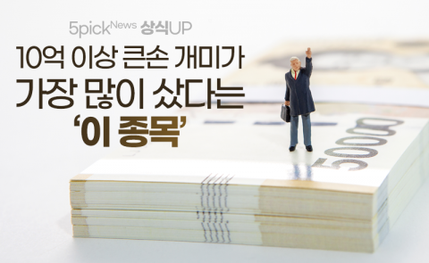 10억 이상 큰손 개미가 가장 많이 샀다는 ‘이 종목’