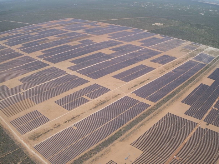 한화에너지(174파워글로벌)가 개발해 운영 중인 미국 텍사스주 Oberon 1A(194MW) 태양광발전소 전경. 사진=한화에너지 제공