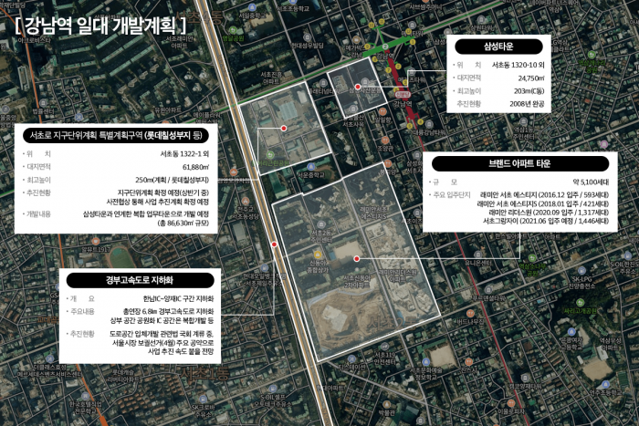 강남역 일대 대규모 복합개발사업 추진 초읽기 기사의 사진