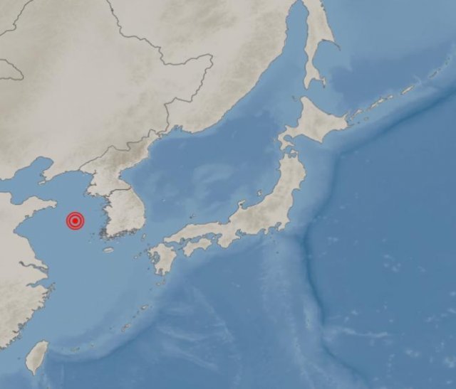 중국 칭다오 해역서 규모 4.6 지진···한국서도 “진동 감지” / 사진=기상청
