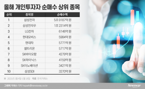 대형주에 11조 물린 개미···증권가 “버티면 더 오른다”