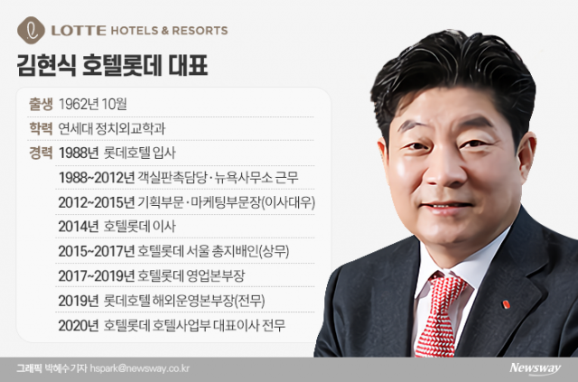 호텔 글로벌 사업 이끄는 김현식 호텔롯데 대표