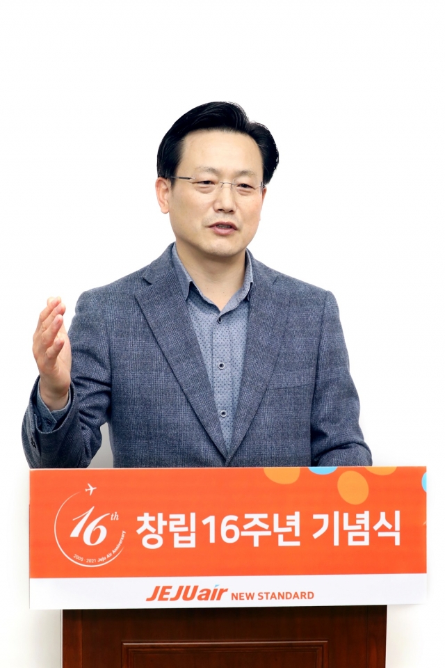 김이배 제주항공 대표 “기단 규모 축소···운송사업 가능성 모색”