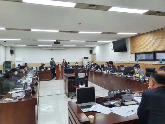 경기도의회 기재위, 2021년 평화협력국 주요 현안 보고회 가져