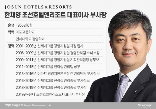 정용진 ‘호텔 꿈’ 실현 적임자 한채양 조선호텔앤리조트 대표