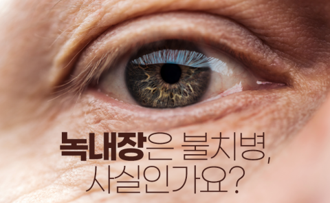 녹내장은 불치병, 사실인가요?