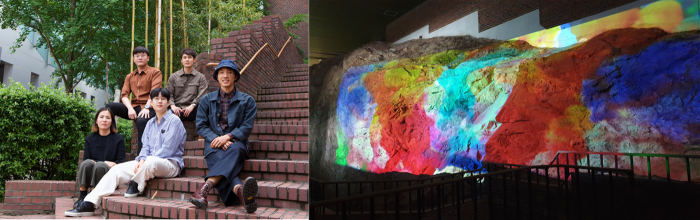 2020미디어아트 레지던스 참여작가(왼쪽), 미디어아트 레지던스 특별전 더벙커전 (임용현 작)(오른쪽)