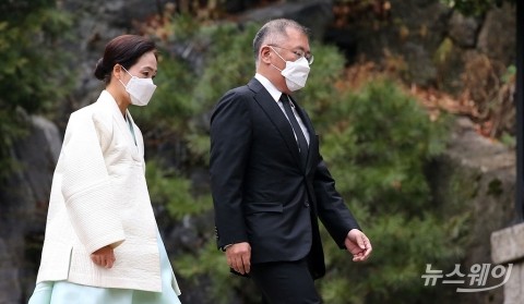 故 정주영 명예회장 '21주기' 범현대가 청운동 모였다