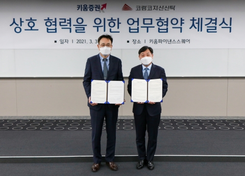 키움증권, 코람코자산신탁과 MOU 체결···부동산금융 역량 강화