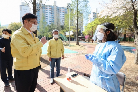  도성훈 인천교육감, 연수구 관내 유치원 교직원 전수검사 현장 점검