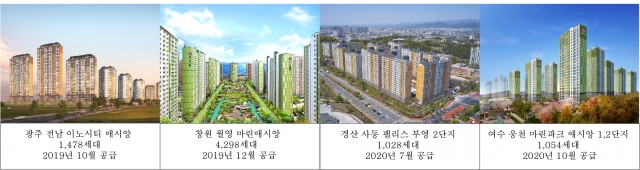 부영주택, 광주·창원·경산·여수서 총 7858가구 완판