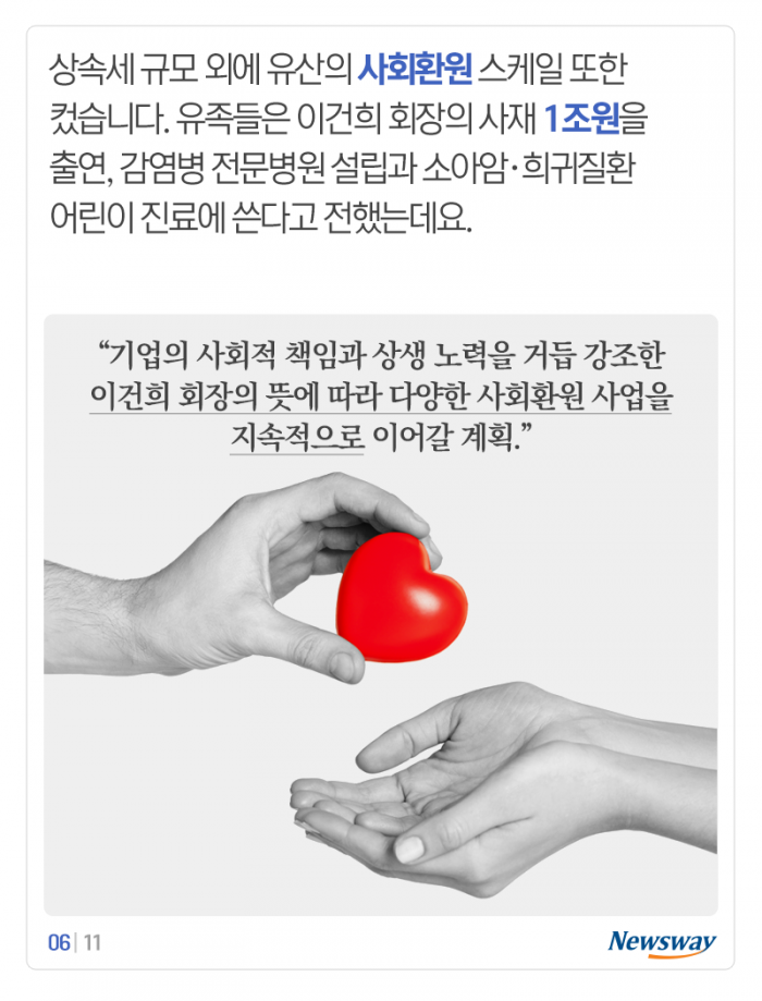 ‘이건희 유산 사용법’···세계 갑부들 기부금에 견줘보니 기사의 사진