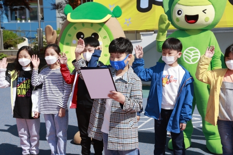 보성군 BS삼총사, 보성초등학교서 운동회 열어