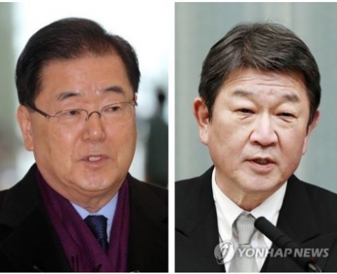 정의용-모테기 회동 성사···한·일 의사소통 재개 계기 될 듯(종합)