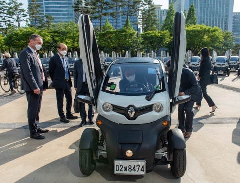 르노 트위지, 부산 ‘관광용’ 아이콘 거듭난다