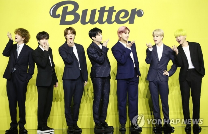 BTS ‘버터’, 빌보드 싱글차트 핫100 2주 연속 1위. 사진=연합뉴스