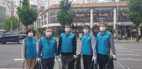 마사회 인천부평지사, 굴다리오거리에서 방역봉사활동