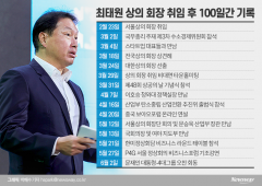 상의 회장 취임 100일 앞둔 최태원, 재계 리더 자리잡았다