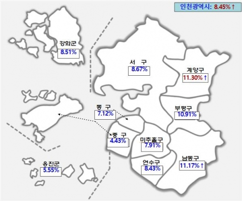 인천시, 개별공시지가 계양구 11.30%↑···가장 비싼 땅 ‘부평동 199-45’ 금강제화빌딩