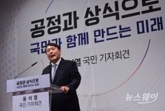 윤석열 대선출마 선언에 테마주 일제히 급락...“차익실현 물량폭탄”
