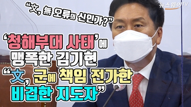 ‘청해부대 사태’에 맹폭한 김기현 “文, 군에 책임 전가한 비겁한 지도자”