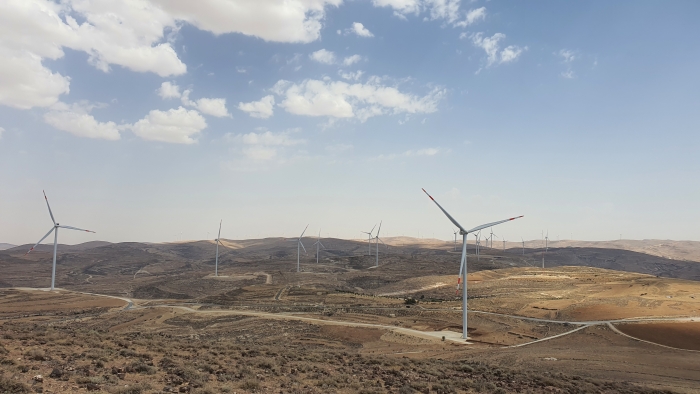 DL에너지 요르단 타필라 풍력발전소. 사진=DL에너지 제공