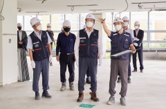문성유 캠코 사장, 의정부 건설현장서 폭염·방역 대응 점검