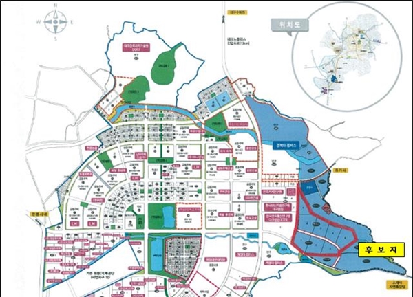 대구테크노폴리스 내 국가로봇테스트필드 위치도(사진제공=대구시)