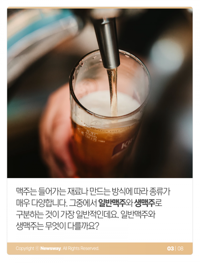 ‘○○ 살아있네’ 이래서 생(生)맥주라 부른다 기사의 사진