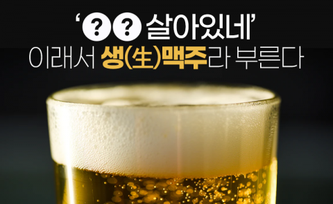‘○○ 살아있네’ 이래서 생(生)맥주라 부른다