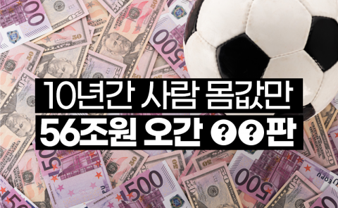 10년간 사람 몸값만 56조원 오간 ○○판