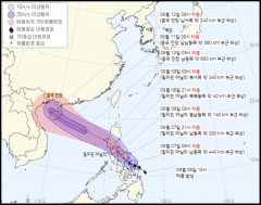 태풍 13호 ‘꼰선’ 이어 14호 ‘찬투’ 발생···한반도 영향은