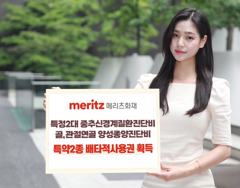 메리츠화재, ‘중추신경계 및 관절연골 질병 진단비’ 배타적사용권 획득