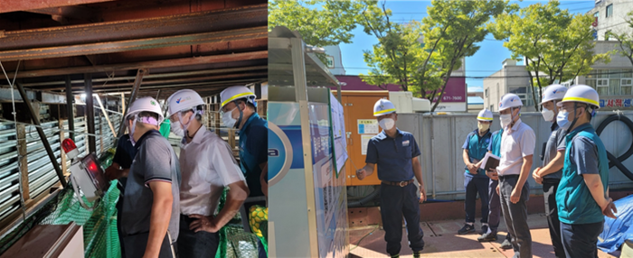 한국가스안전공사 광주전남본부, 광주도시철도건설현장 추석대비 안전점검 모습