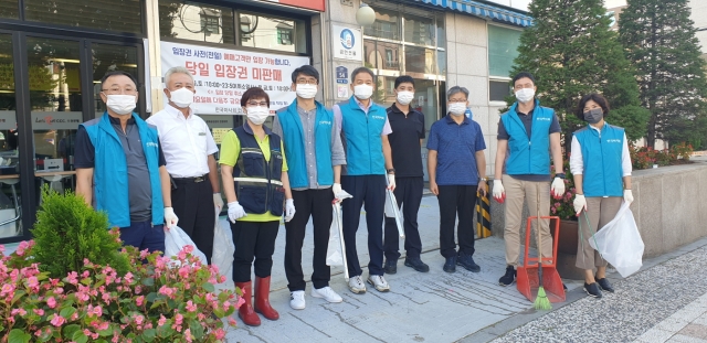 마사회 인천부평지사, 추석맞이 굴다리오거리 방역·거리청소 봉사활동