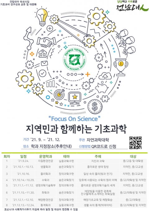 전남대, 기초과학 대중화 나선다