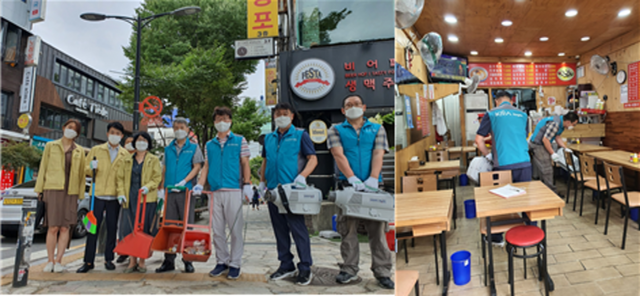 마사회 강동지사, 추석맞이 지사 인근 상점가 방역·환경정화 봉사활동