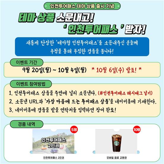 인천시-인천관광공사, ‘인천투어패스’ 새 단장 기념 이벤트 개최