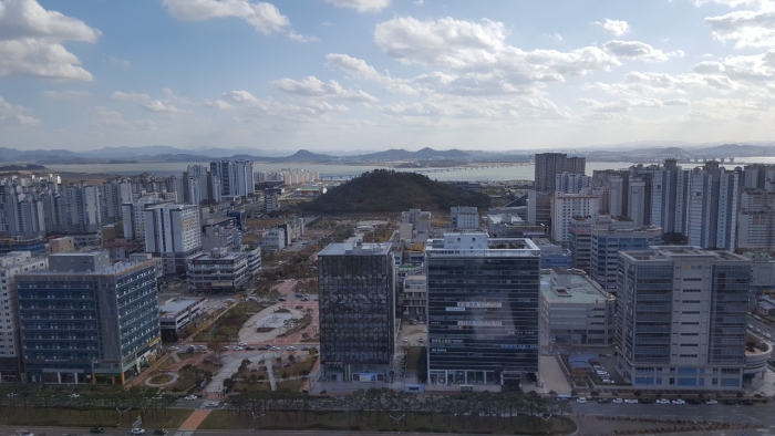 전남도청 장보고 전망대에서 바라본 남악신도시 전경