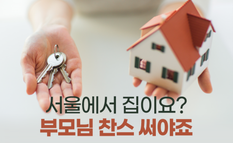 서울에서 집이요? 부모님 찬스 써야죠