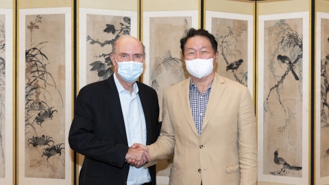 최태원, 美 그린에너지 기업 CEO 회동···“亞 수소 시장 진출 가속화”