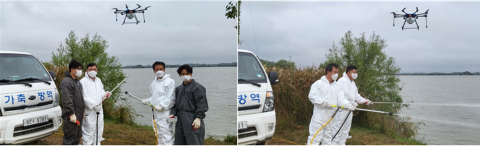전남농협, 고병원성AI 차단 철새도래지 특별방역