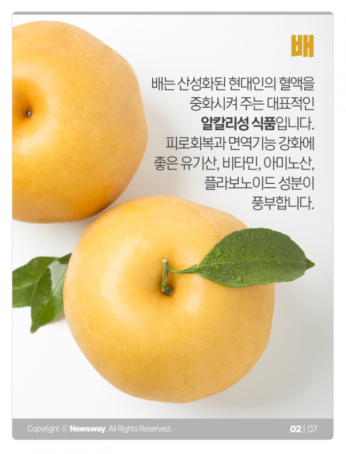 지금 먹으면 좋은 ‘배·참·석’ 기사의 사진