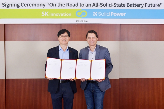 SK이노, 美솔리드파워에 350억 투자···차세대 전고체 배터리 개발