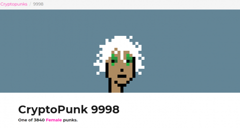 크립토펑크 NFT, 역대 최고가 6225억 거래