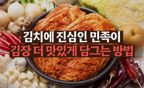 김치에 진심인 민족이 김장 더 맛있게 담그는 방법
